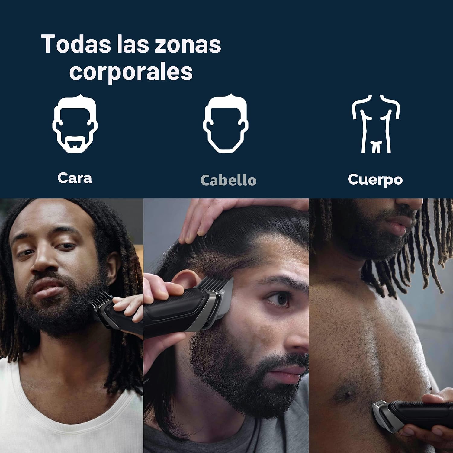 Philips Norelco Multigroom 5000 Series, Afeitadora y Cortadora de P...