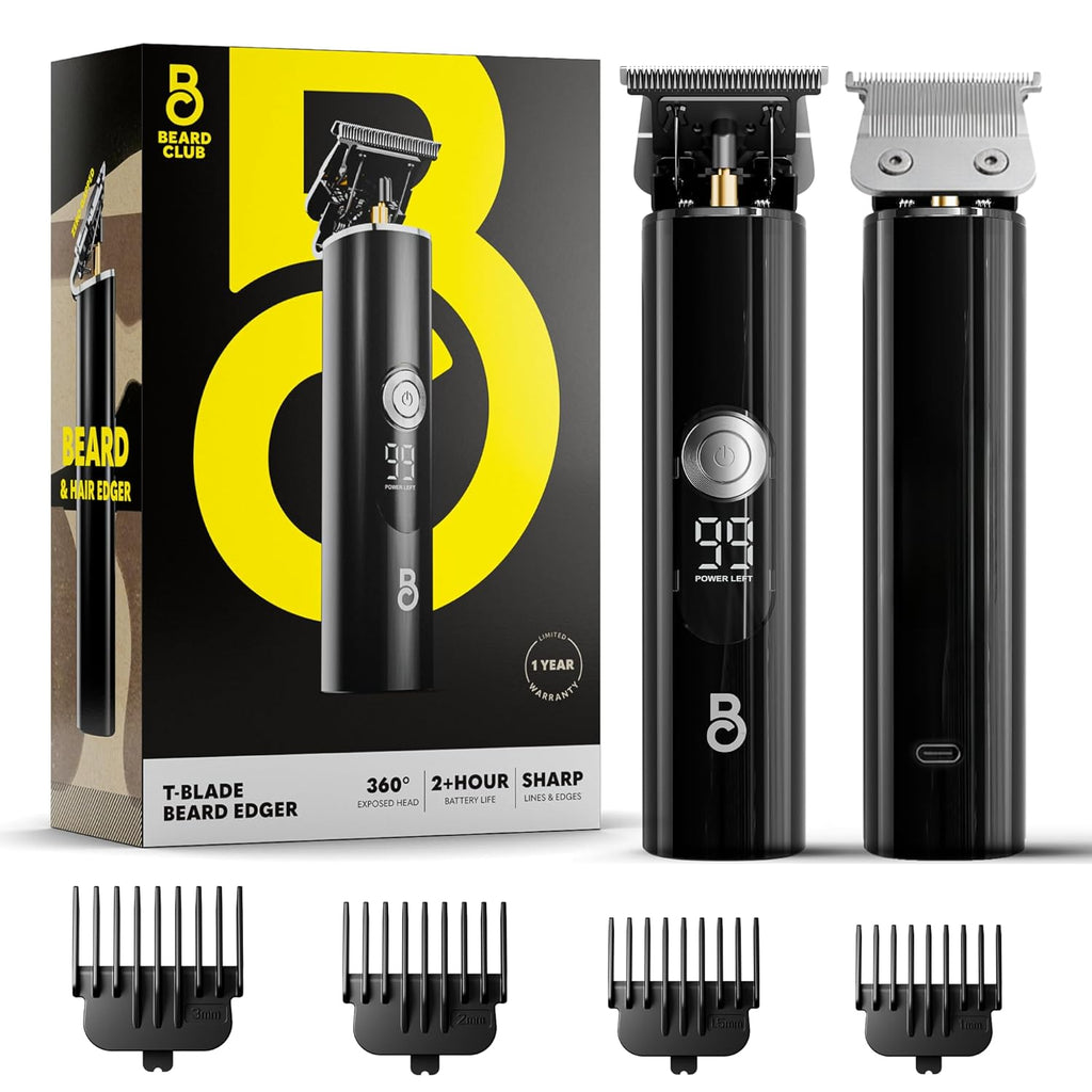 The Beard Club Recortadora de Barba Profesional con Cuchilla en T p...