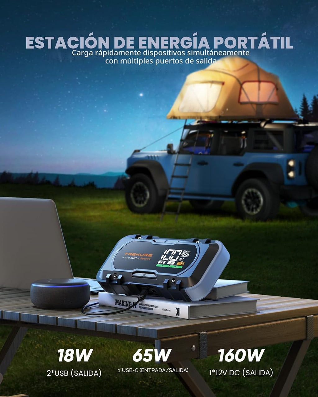 Arrancador de batería de coche de 8000 A, arrancador de batería por...