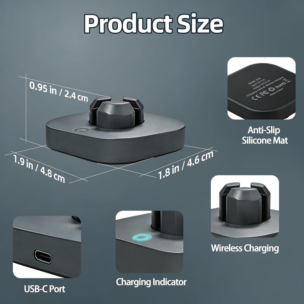 Cargador compatible con Ou-ra Ring Gen 4: Base de carga rápida para...