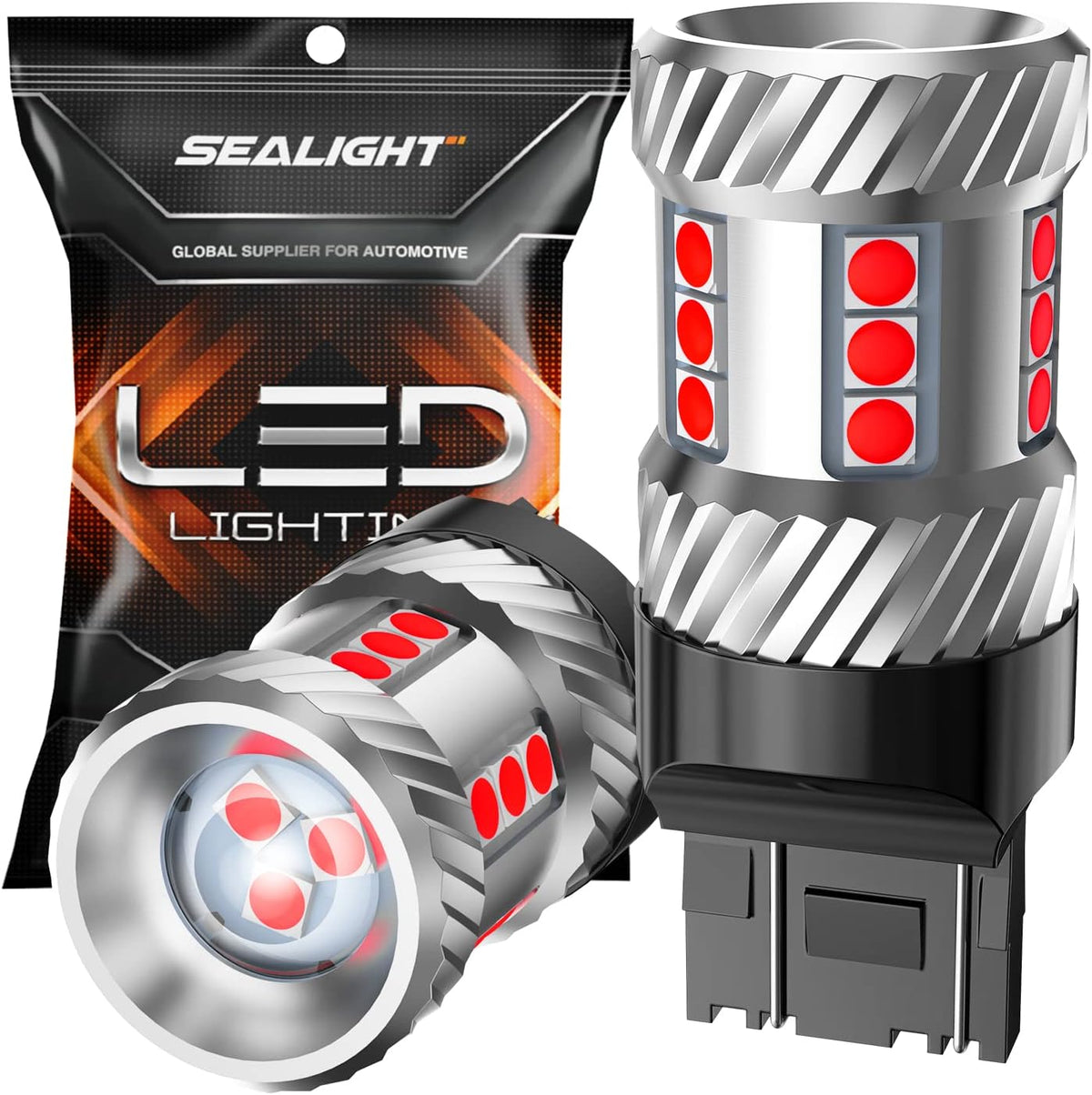SEALIGHT Bombilla LED 7443 7440, luces de freno rojas, 7441 7444 T2...