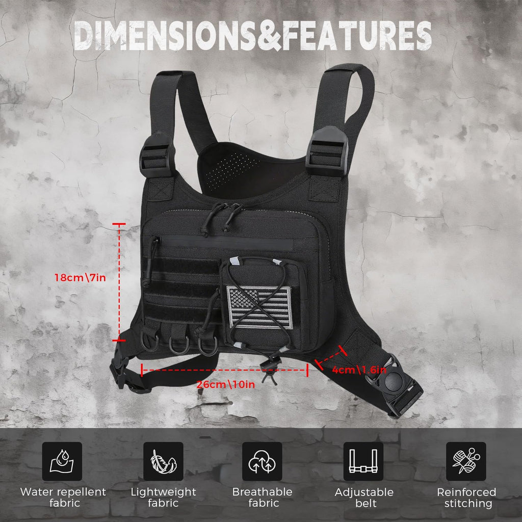 koculemi Bolsa de Pecho para Deportes al Aire Libre para Hombres, F...