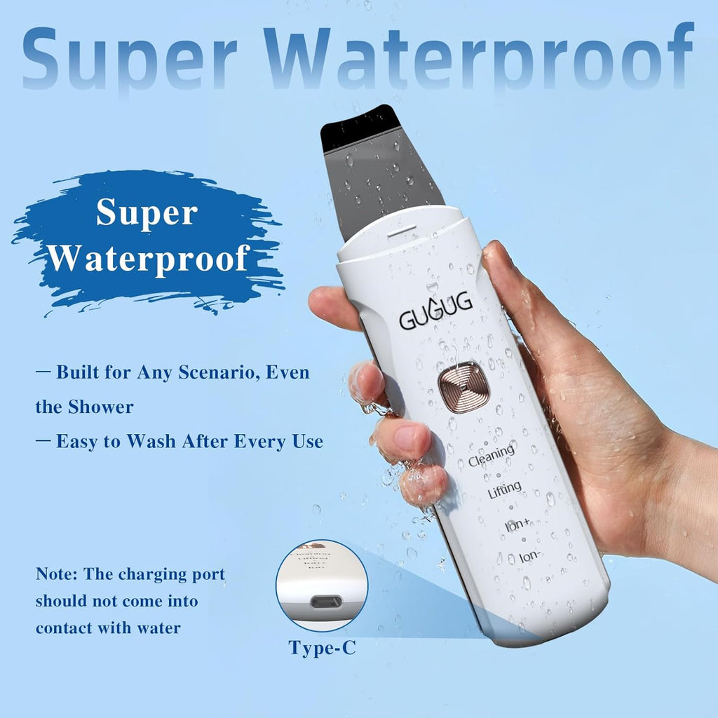 GUGUG Raspador de Piel 4 en 1 Espátula Facial Impermeable para Limp...