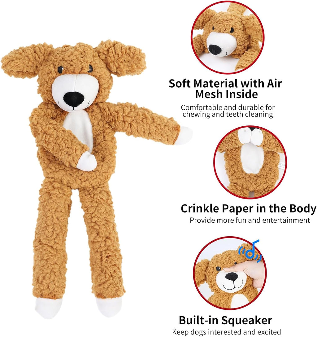 DODODOLA Juguetes para perros de peluche con relleno parcial para c...