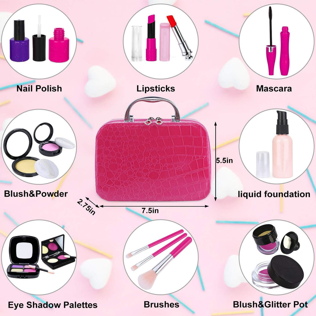 TEPSMIGO Paquete de 2 kits de maquillaje de simulación para niñas,...