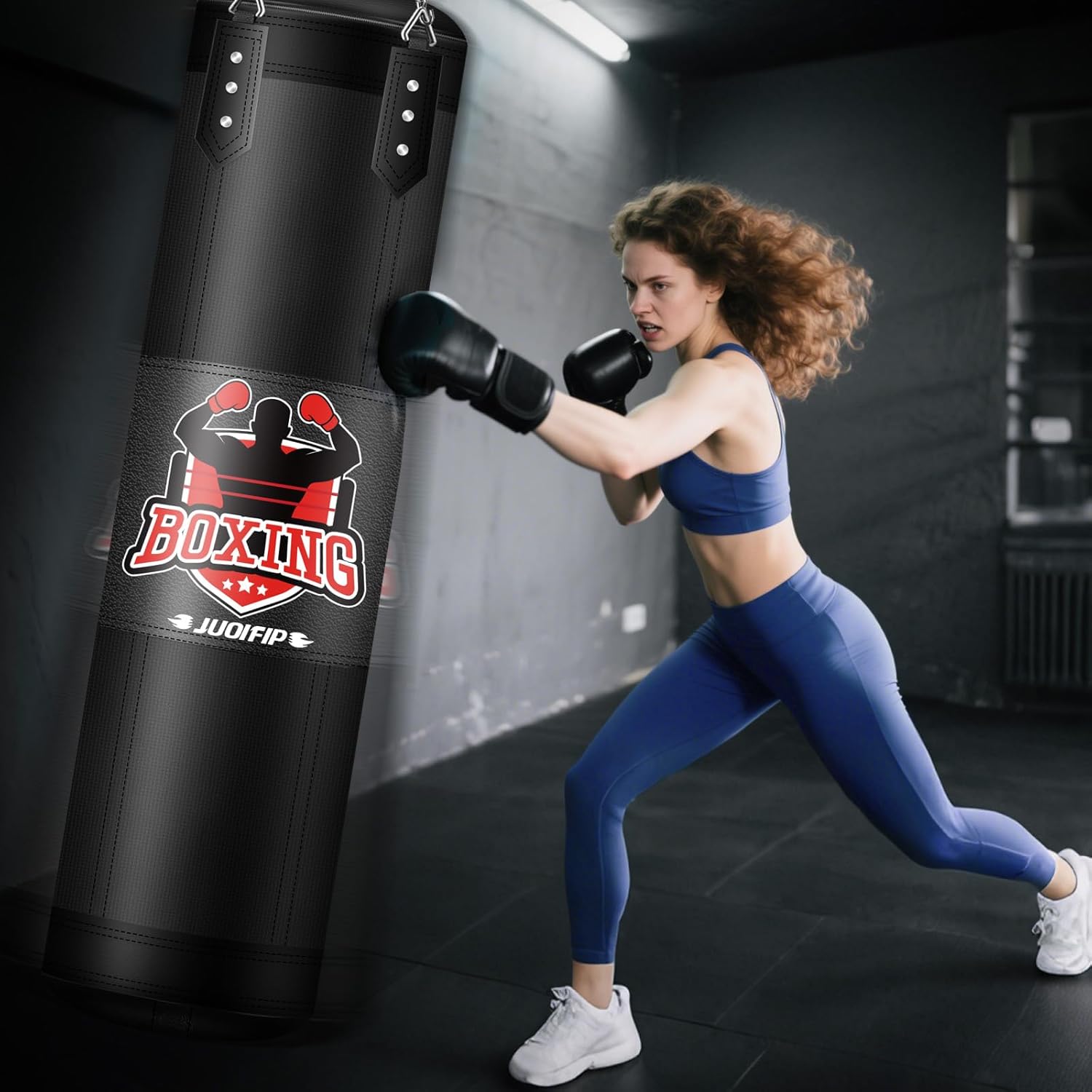Juego de saco de boxeo para adultos, juego de saco de boxeo pesado...