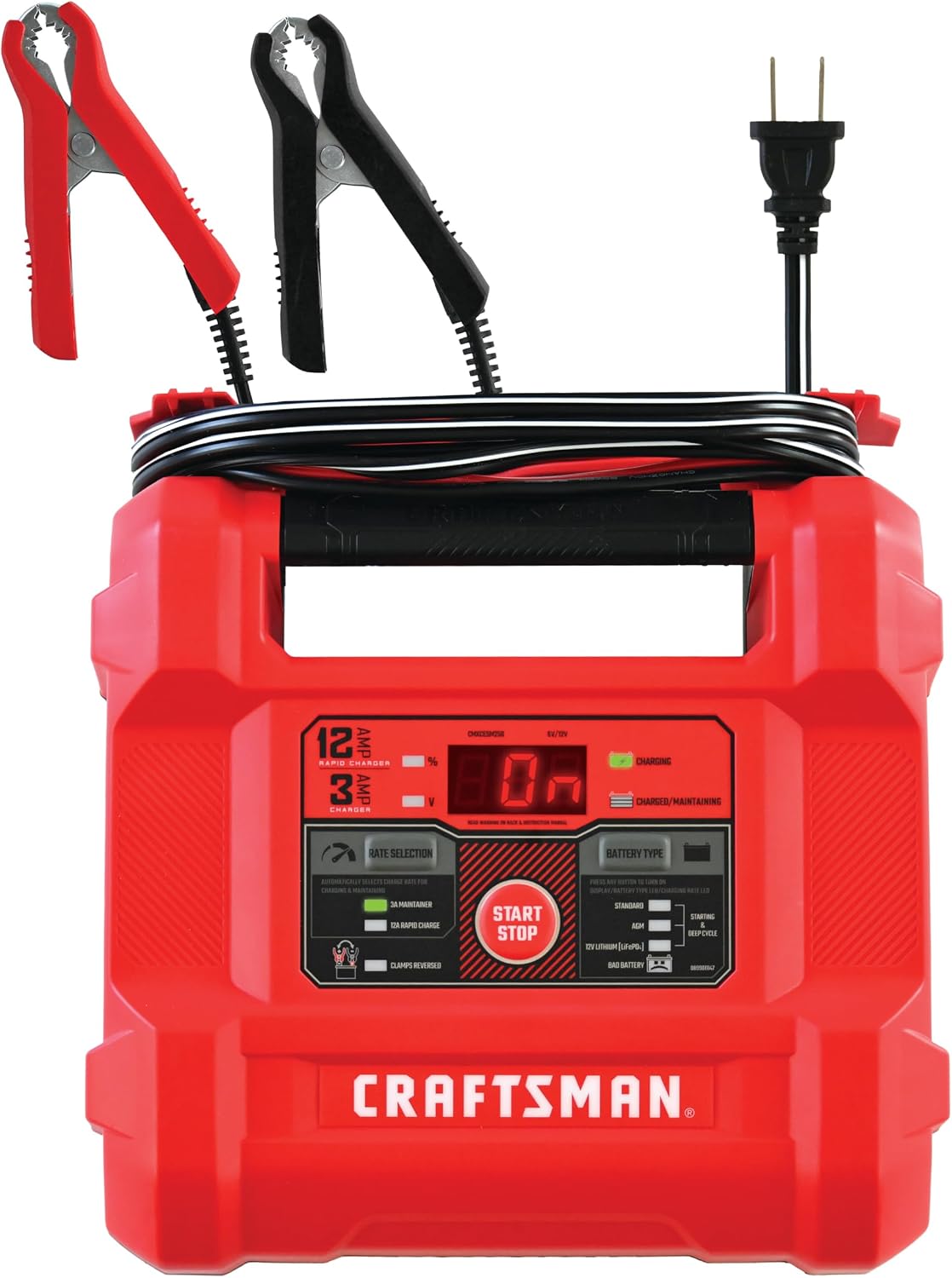 CRAFTSMAN - Cargador y mantenedor de batería de coche 12A, 6V\/12V...