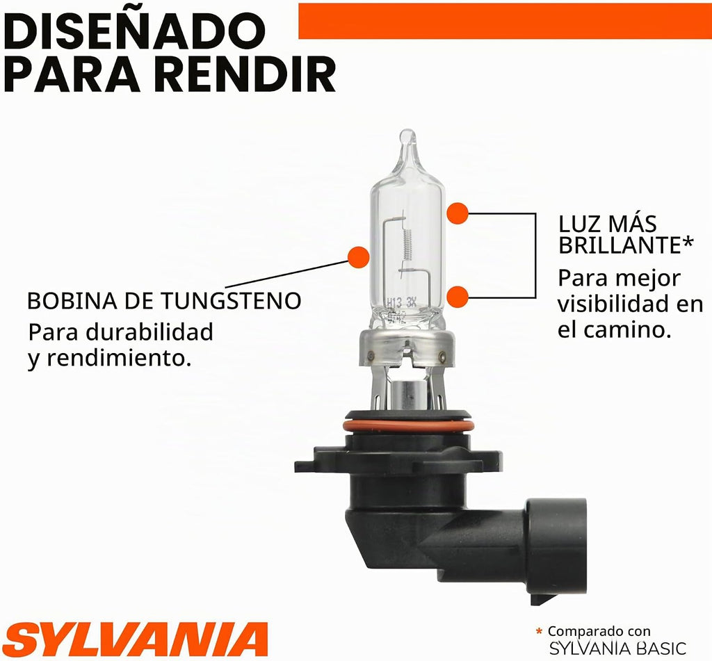 Bombilla de faros halógenos XtraVision SYLVANIA 9003 (también compa...
