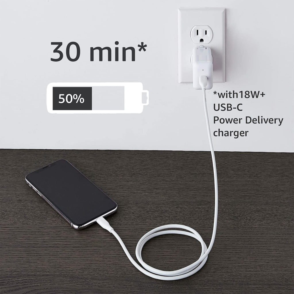 Amazon Basics - Cable USB-2.0 tipo C a Lightning (con certificación...