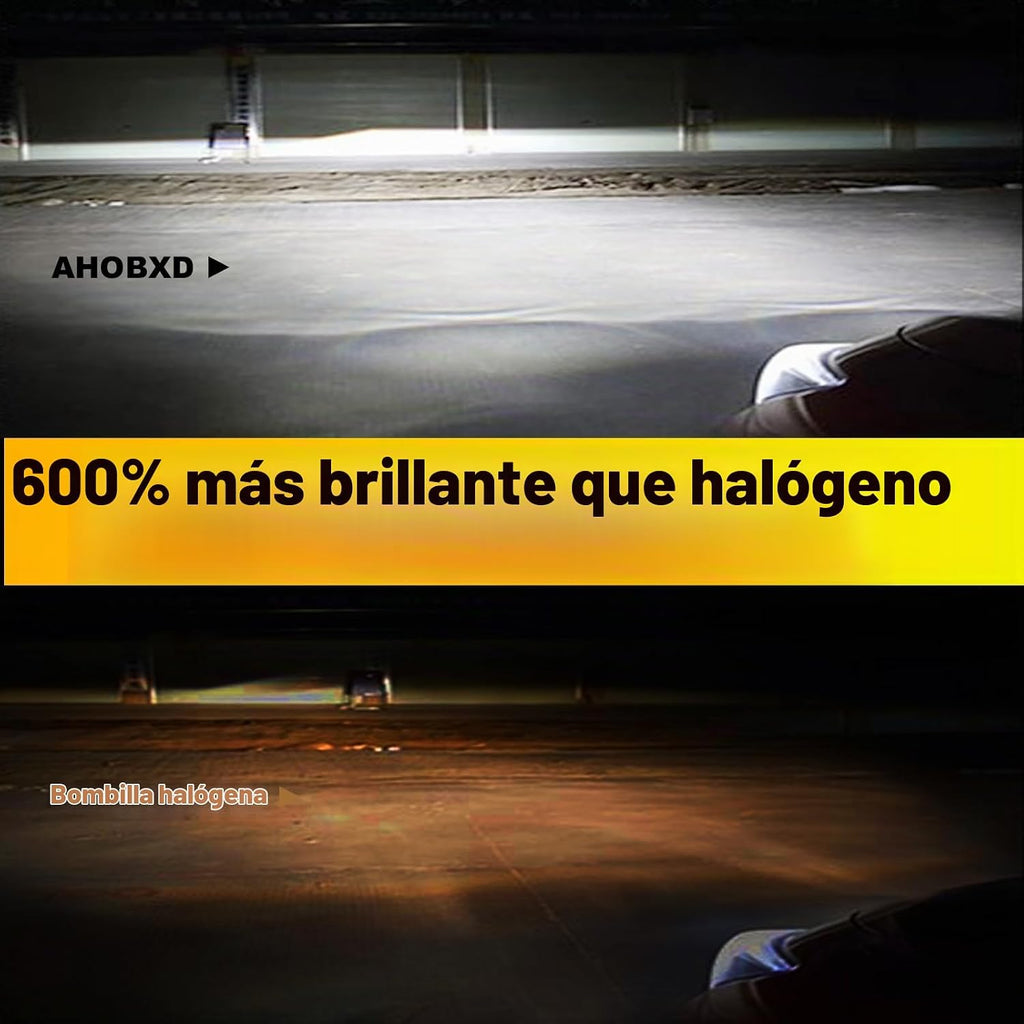 AHOBXD Bombillas H7 Super Brillantes Blancas 6500K Mejora 600% 3000...
