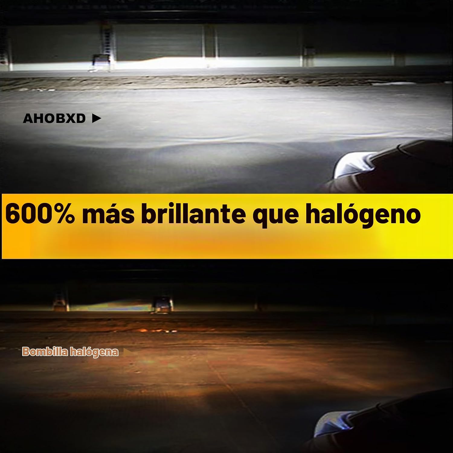 AHOBXD Bombillas H7 Super Brillantes Blancas 6500K Mejora 600% 3000...