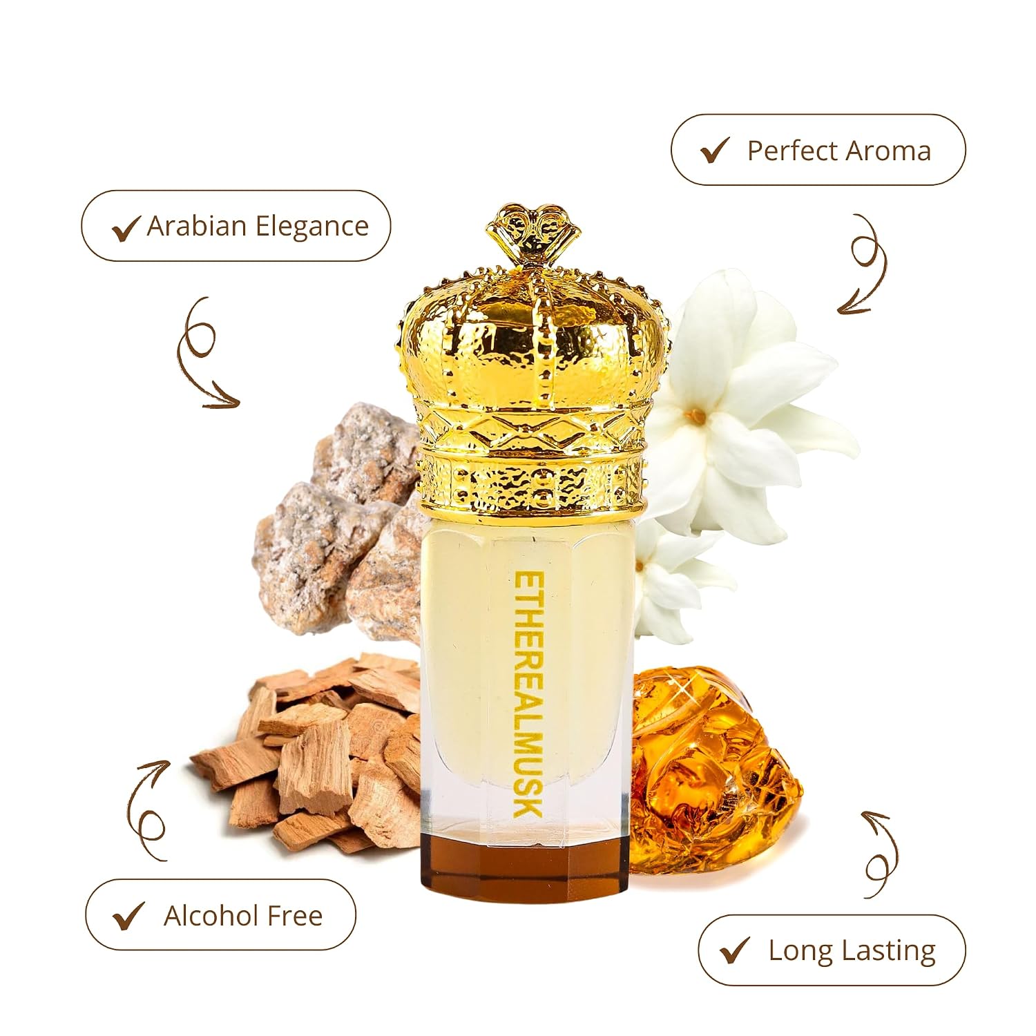 ARABIAN PERFUMES &amp; OILS Aceite de perfume de almizcle etéreo, a...