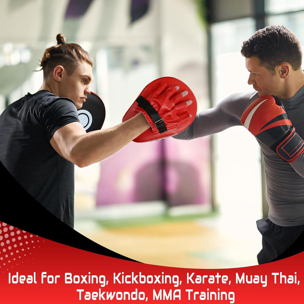 Juego de guantes de boxeo, almohadillas de boxeo, guantes de boxeo...
