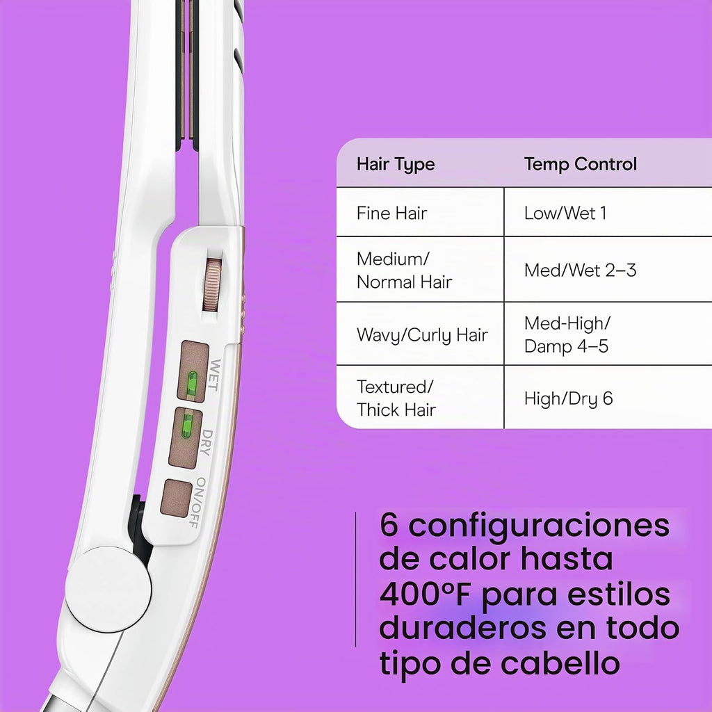 Conair Plancha de Cerámica Doble, Alisadora de Cabello de 1 1\/2 Pu...