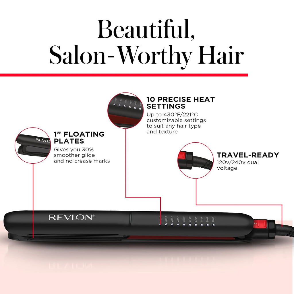 REVLON Smoothstay Alisador de Cabello de 1 Pulgada - La plancha pla...