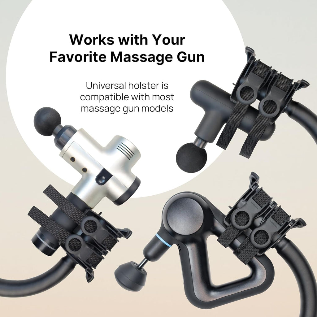 BackBadger - Soporte flexible para pistola de masaje para zonas de...