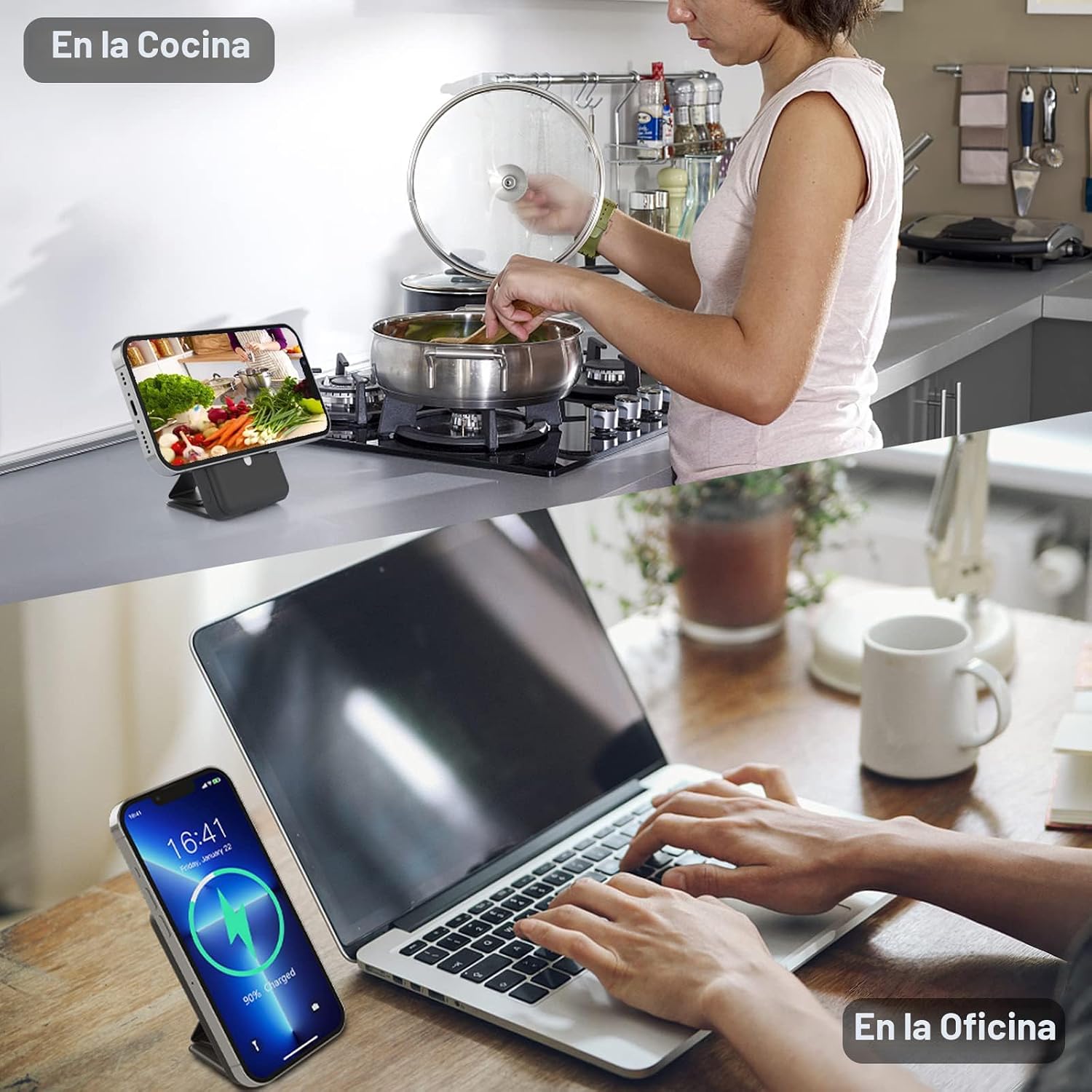 AOGUERBE para Magsafe Banco de Energía, Paquete de Batería Magnétic...
