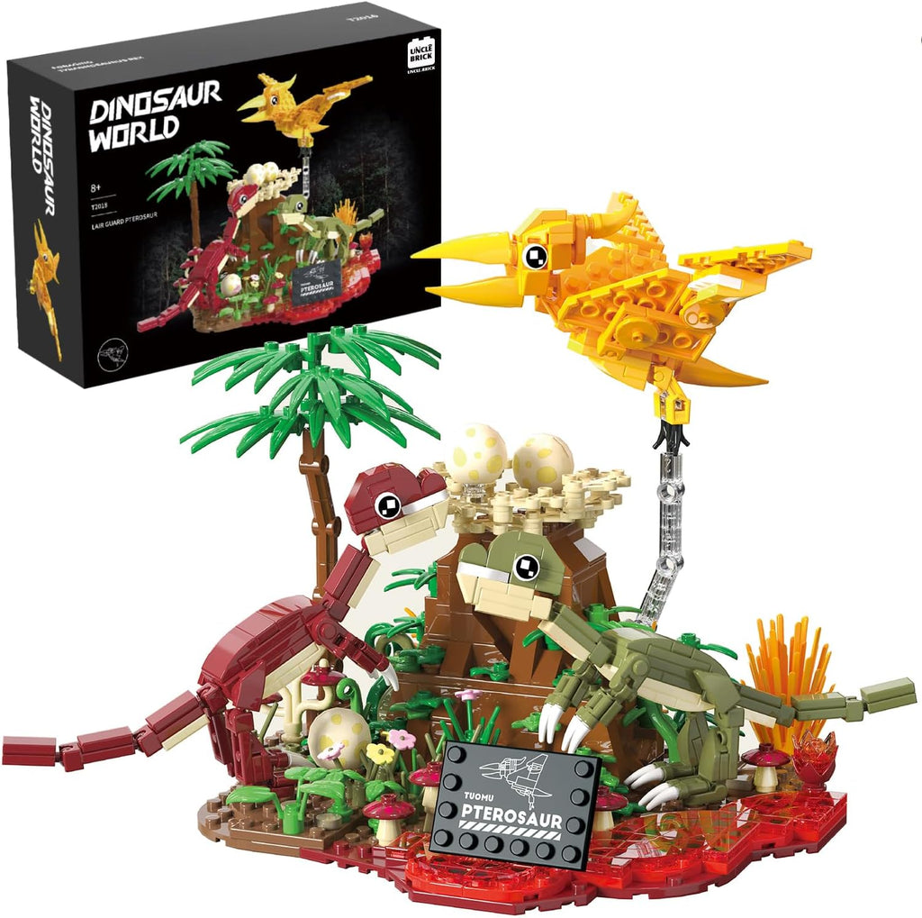 UNCLE BRICK Juego de bloques de construcción del mundo de dinosauri...