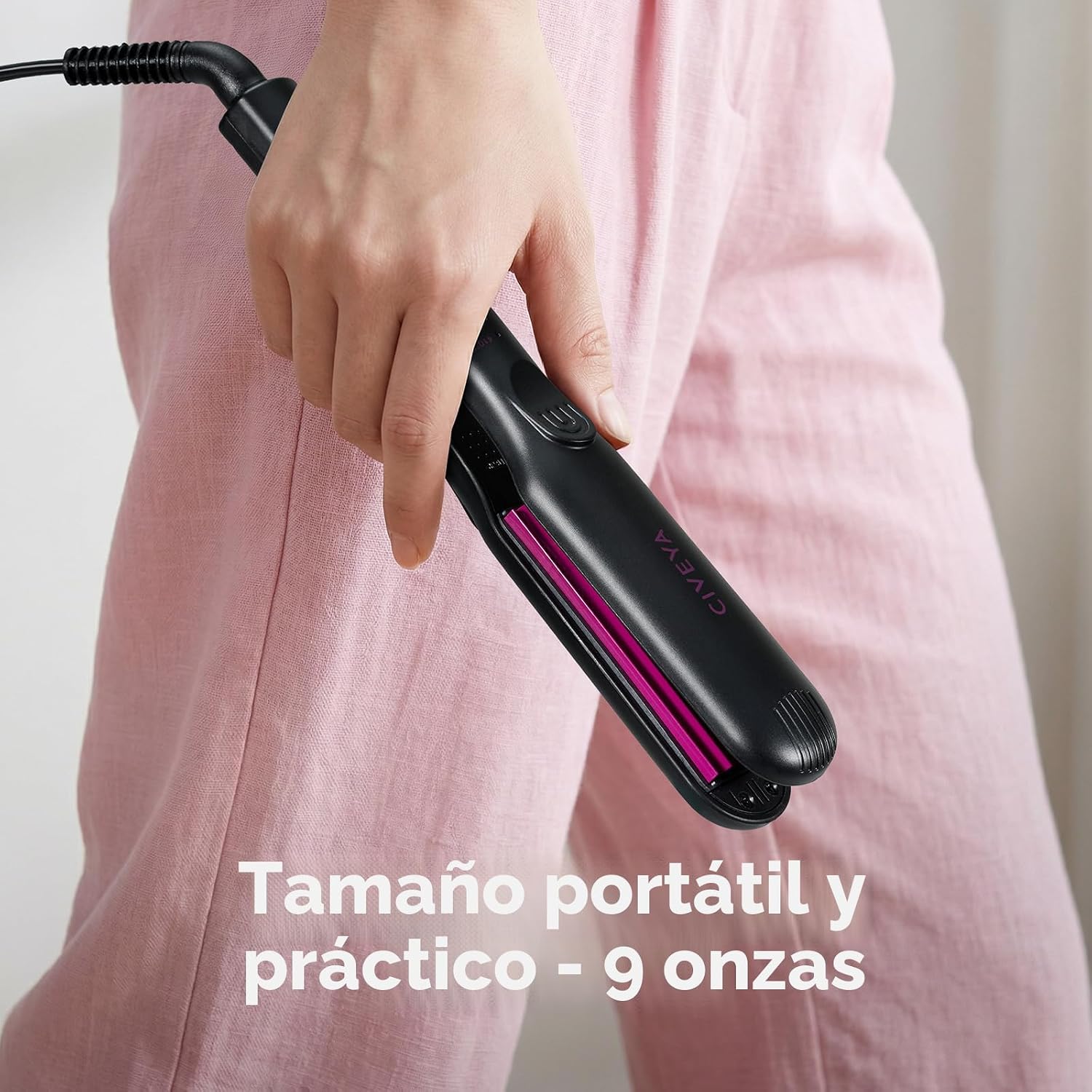 CIVEYA Plancha voluminizadora de cabello pequeño para cabello fino...
