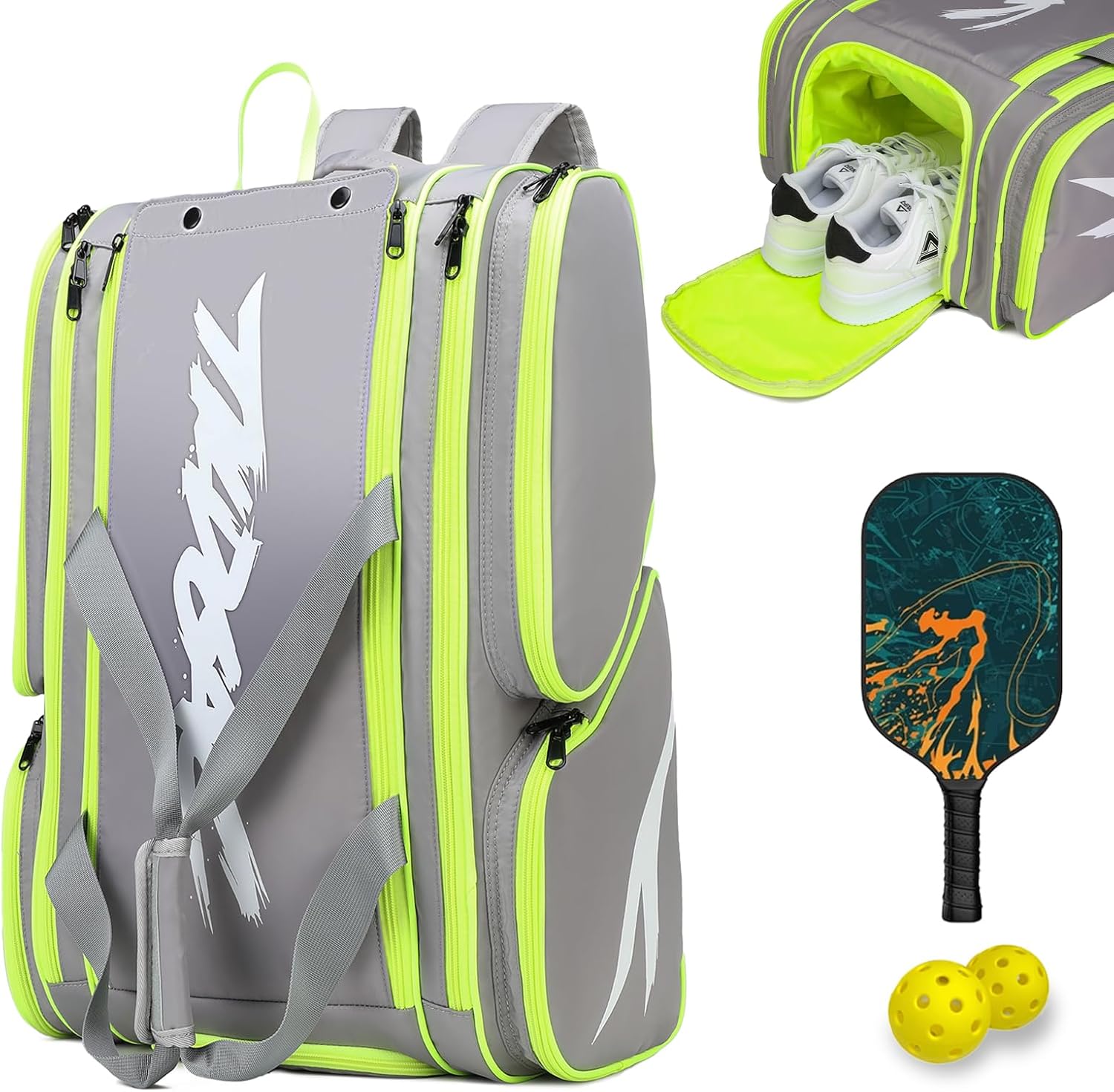 TILDOSAC Bolsa de pickleball \u2013 Bolsa grande de paleta para 4 p...