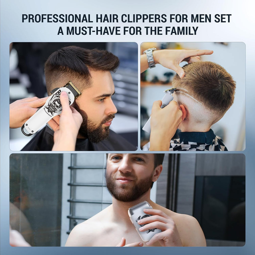 BESTBOMG® Cortadores de pelo para hombres profesionales, kits y set...