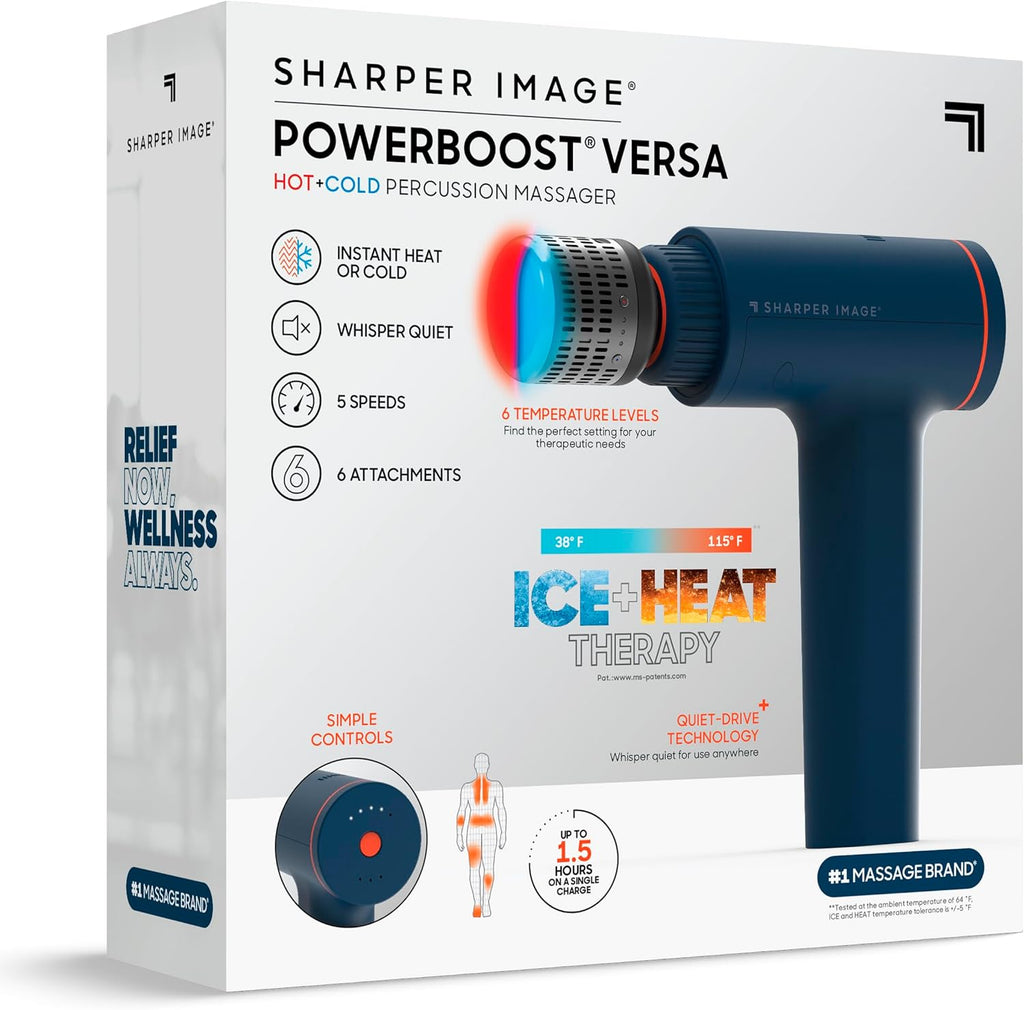 Sharper Image Pistola de Masaje de Percusión de Tejido Profundo, Po...