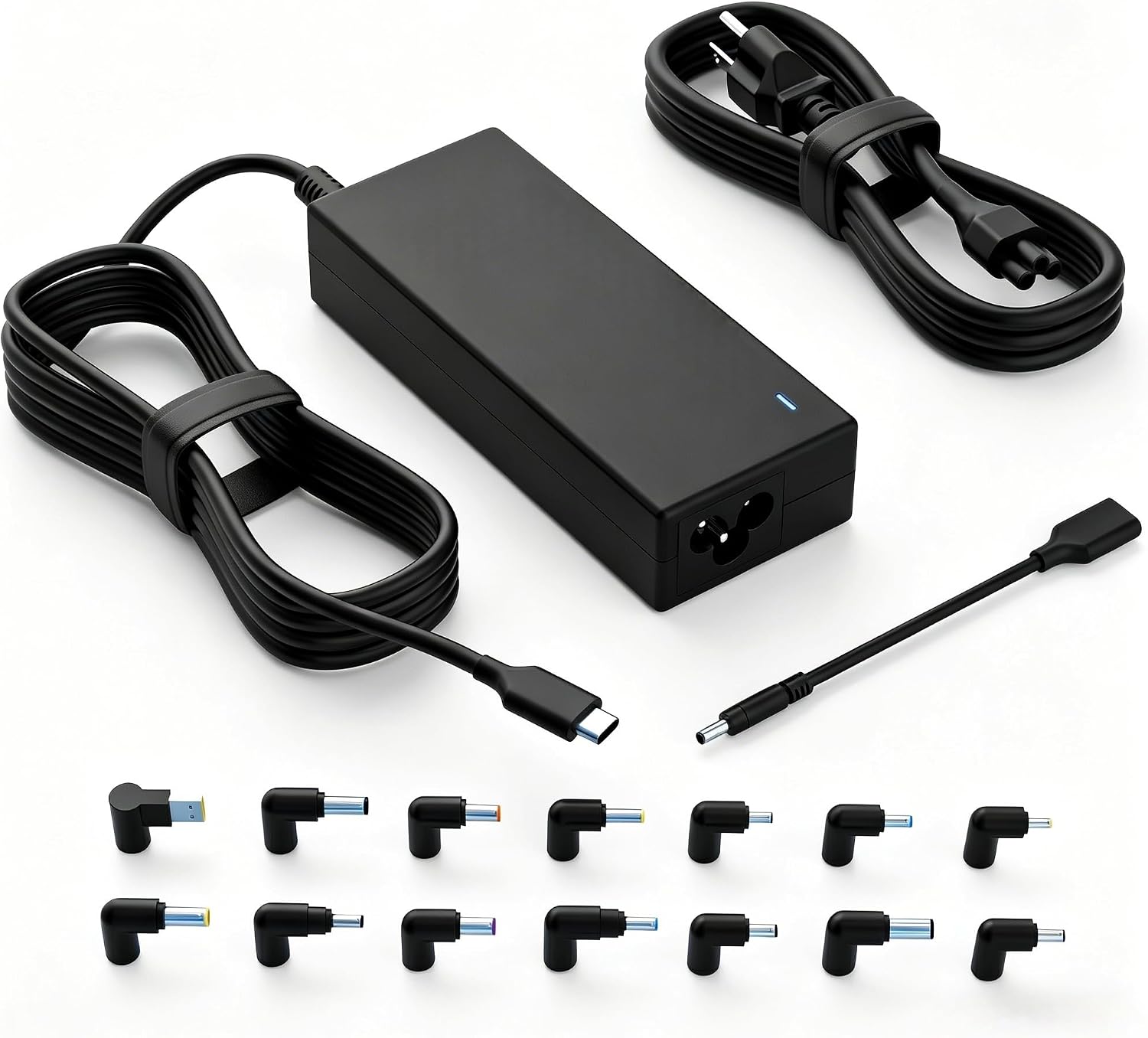 Cargador universal para portátil Nivjuky de 100 W USB C con 15 punt...