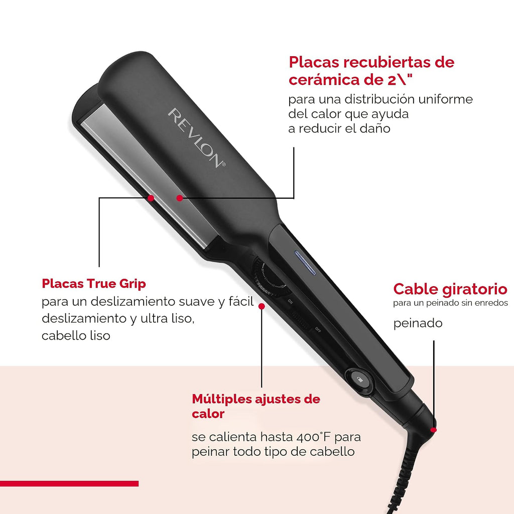 REVLON Plancha Alisadora de Cerámica Smooth and Straight | Resultad...