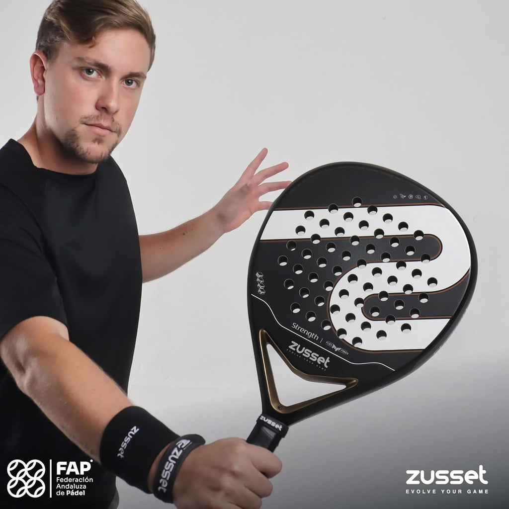 ZUSSET Pala de Padel Strength 2025 | Pala de Padel de forma redonda...