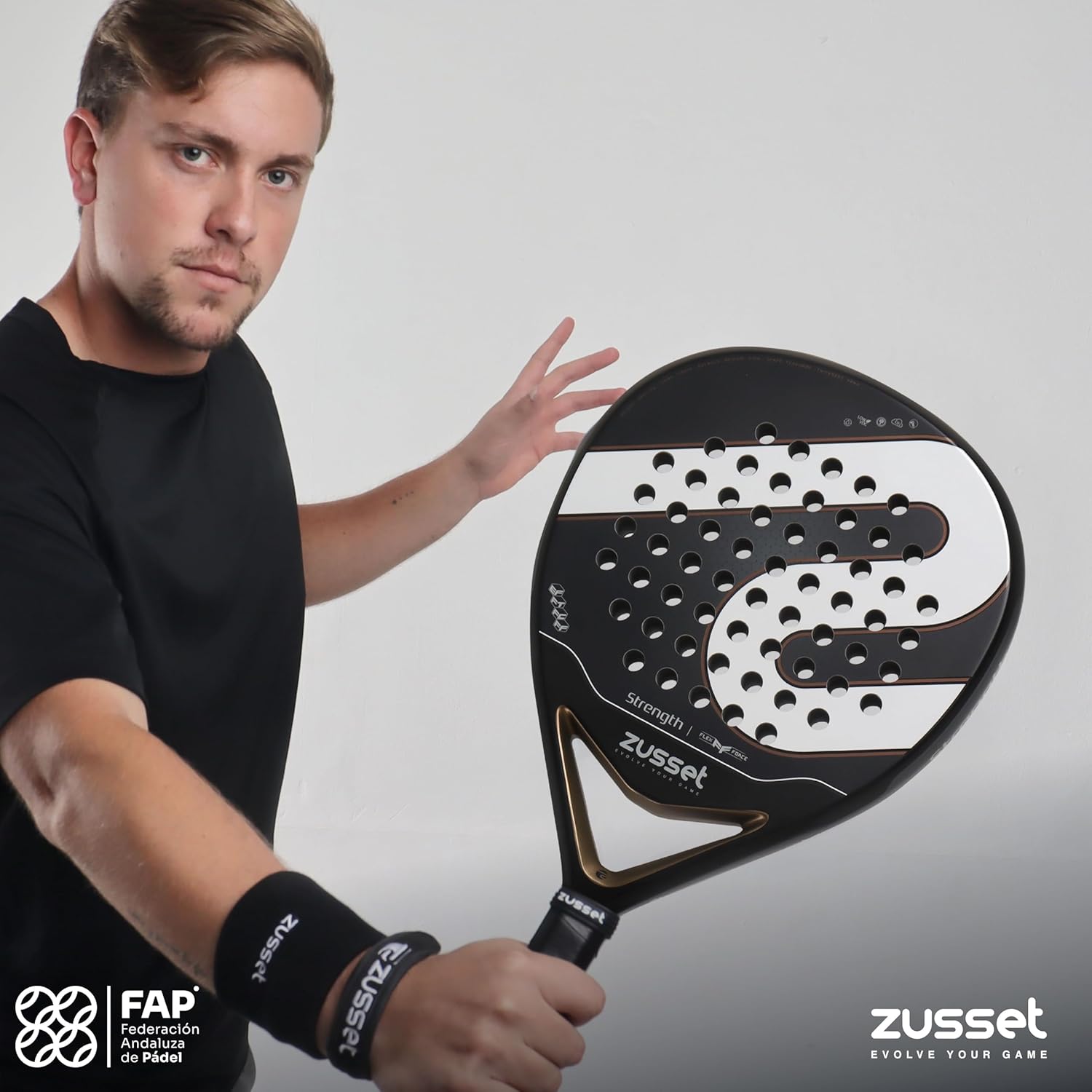 ZUSSET Pala de Padel Strength 2025 | Pala de Padel de forma redonda...