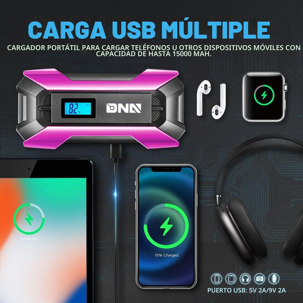 DNA Motoring TOOLS-00268 12V 1500A 15000 mAh Arrancador portátil mu...