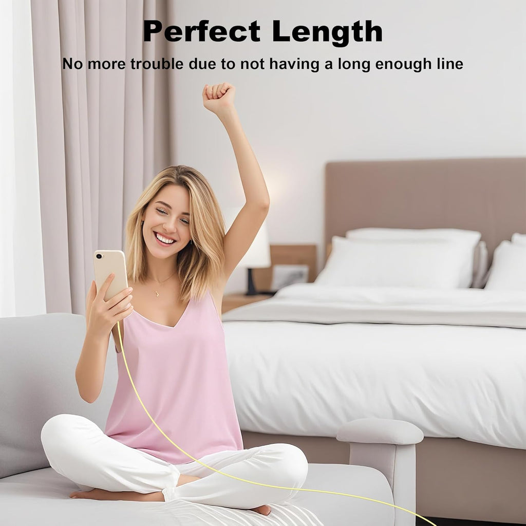 GREPHONE Cargador para iPhone de carga rápida, Cargador de pared US...