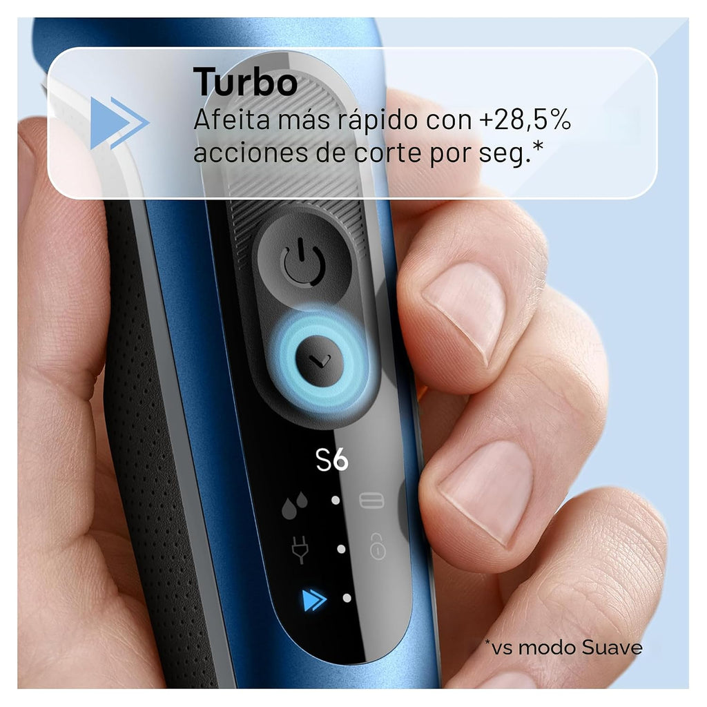 Braun Maquinilla de afeitar eléctrica para hombre, serie 6 6120s, a...
