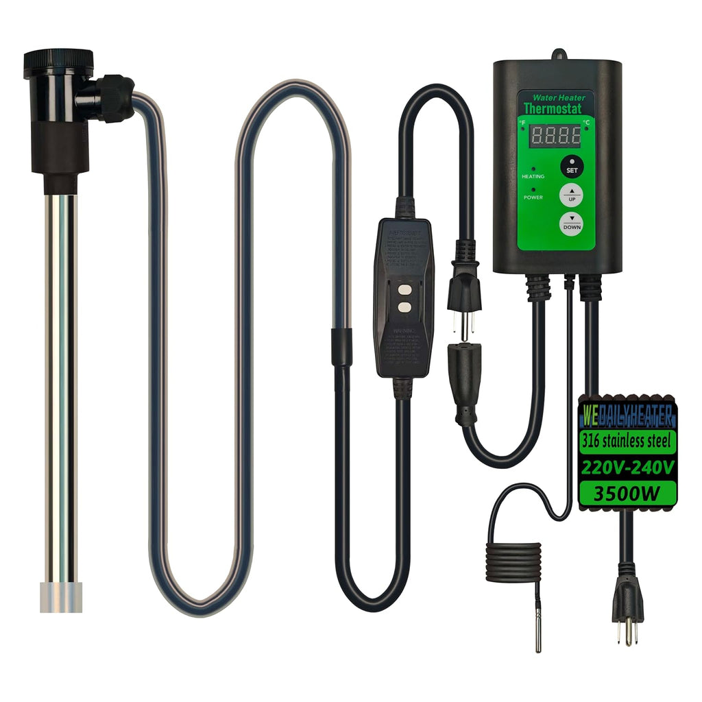 Calentador de agua de inmersión de 3500 W 240 V para bañera de hidr...