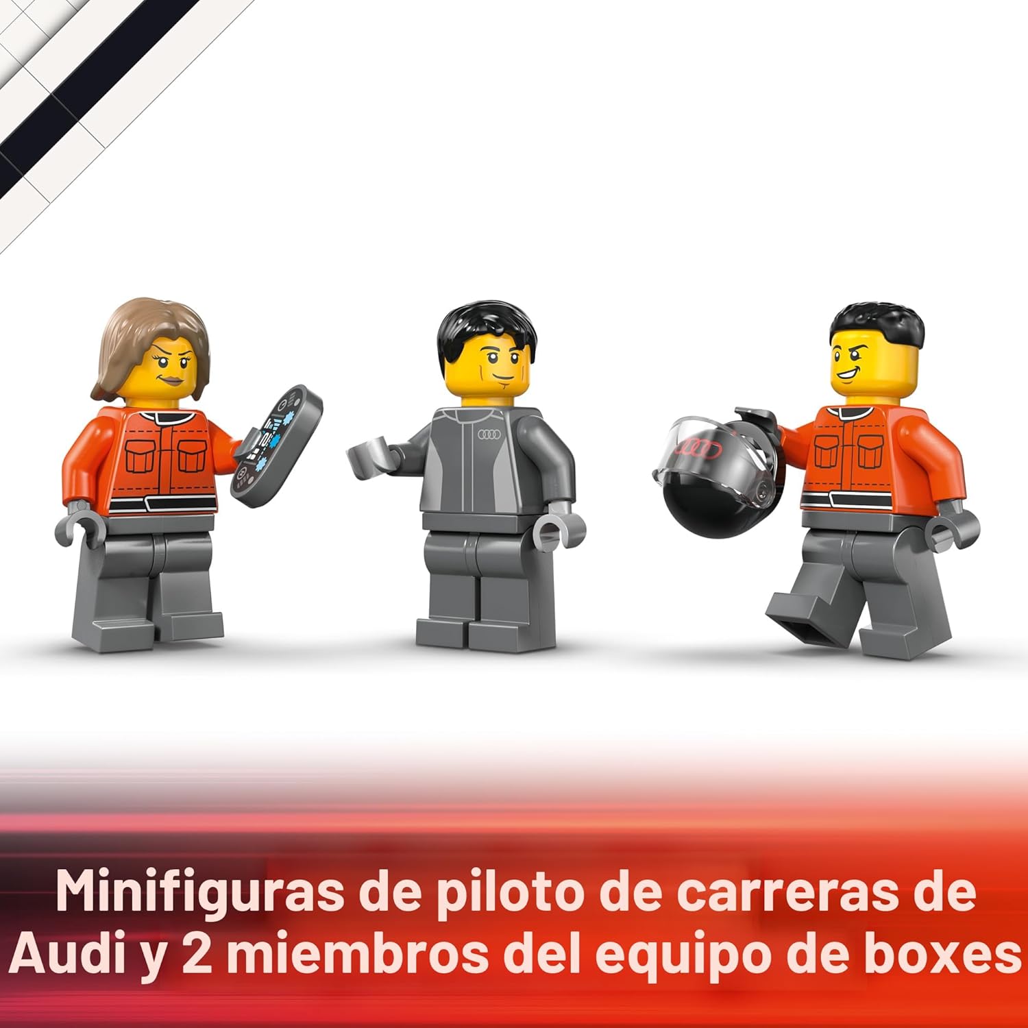 LEGO Camión de exhibición City F1 con coche de carreras Audi F1 - J...