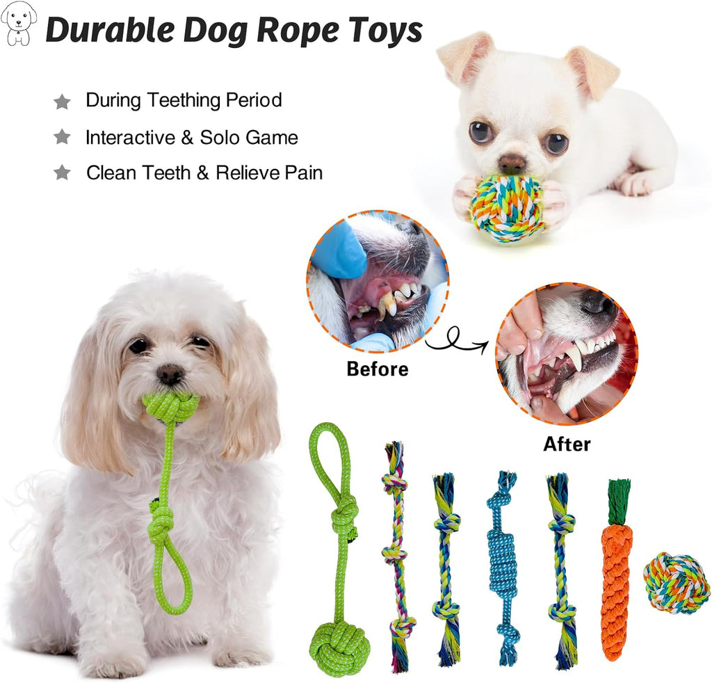 MRSOHRET 20 juguetes masticables para cachorros para la dentición,...
