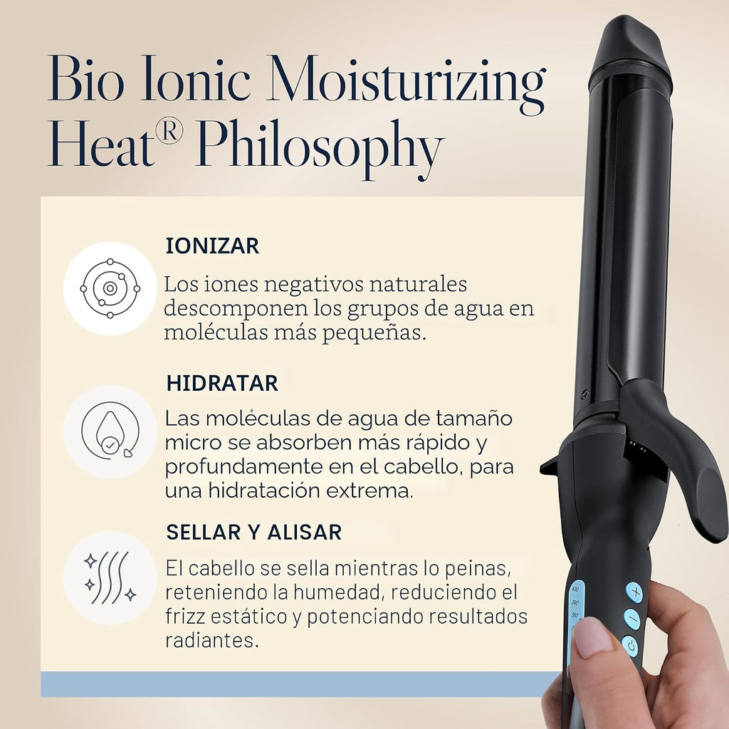 Bio Ionic Rizador de Cilindro Largo, Rizador de Pelo con Tecnología...