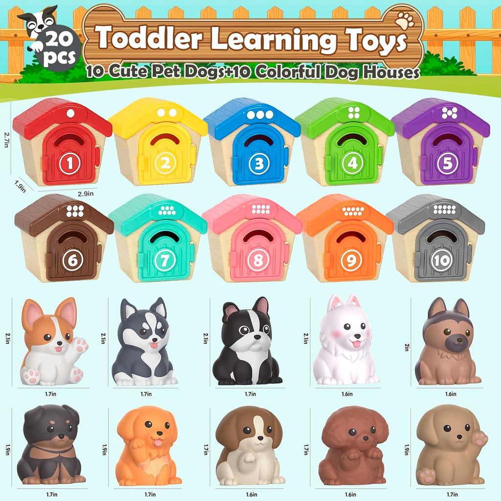Aigybobo Juguetes de aprendizaje para niños pequeños de 1, 2, 3 año...