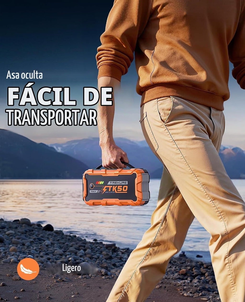 TREKURE Arrancador portátil de coche 8000A 26800mAh, arrancador de...