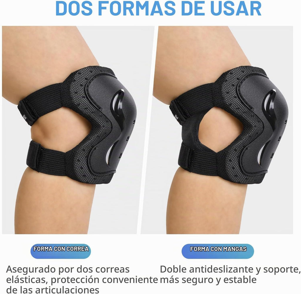 Rodilleras para niños\/jóvenes\/adultos, coderas con protectores de...