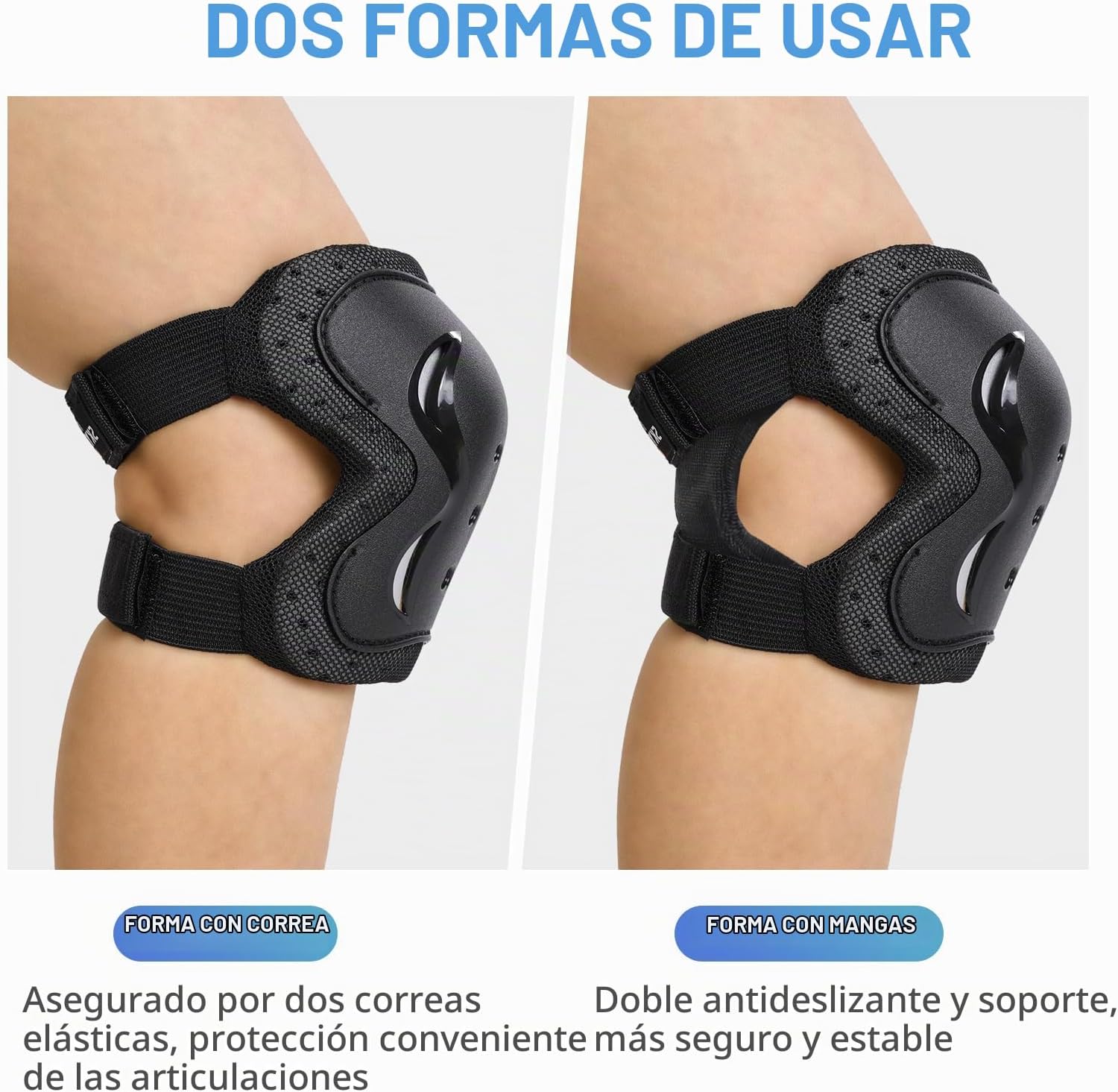 Rodilleras para niños\/jóvenes\/adultos, coderas con protectores de...
