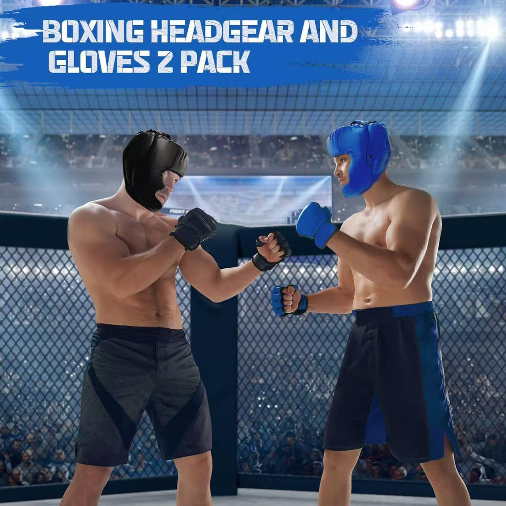 Juego de guantes de boxeo y accesorios para la cabeza, incluye 2 un...