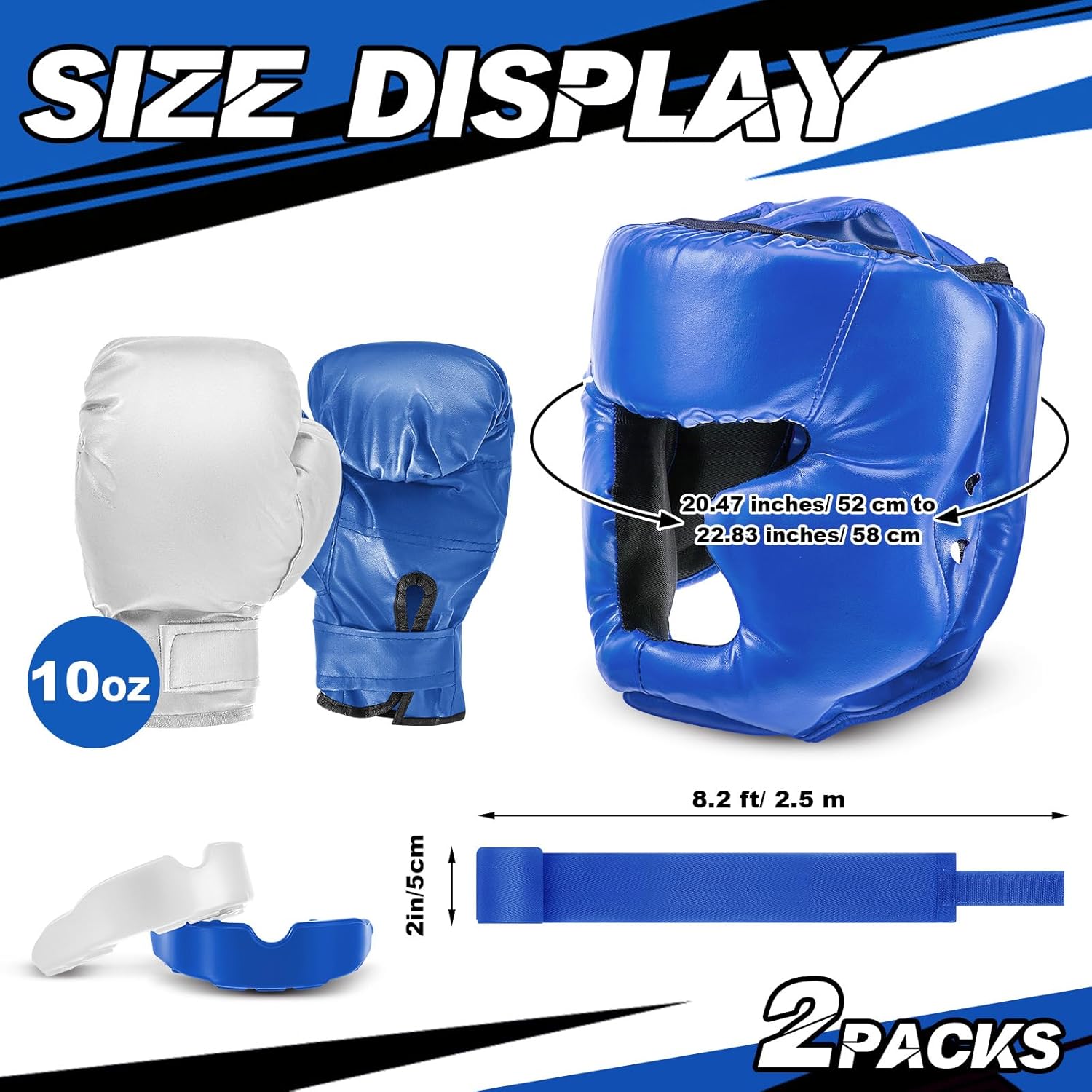 Kanayu Juego de 12 piezas de equipo de boxeo para niños principiant...