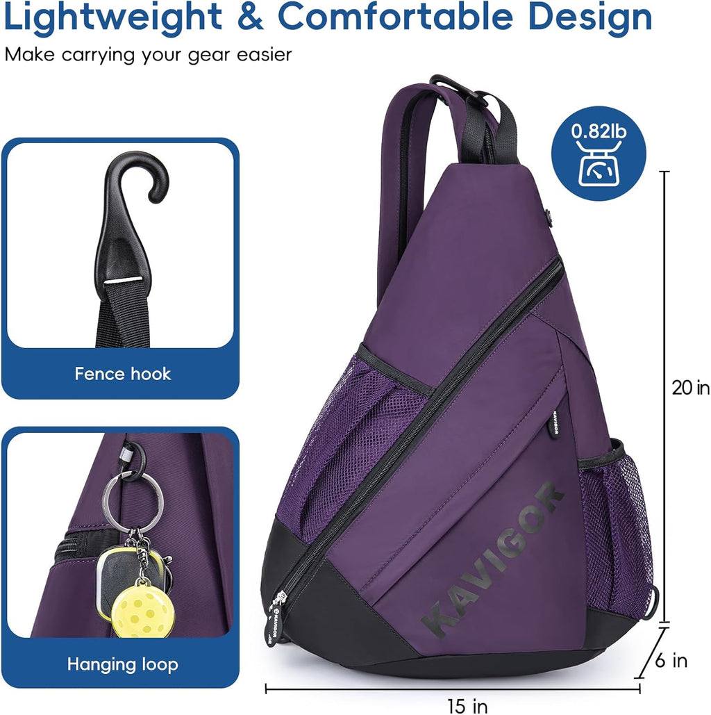 KAVIGOR Bolsa de pickleball 2025, mochila ultraligera convertible c...