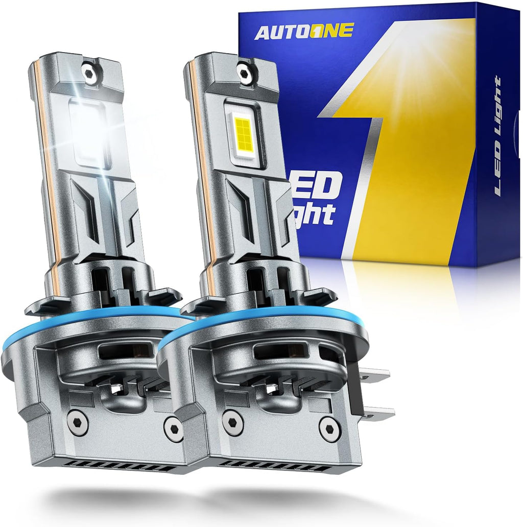 AUTOONE Bombilla LED H11B, 70000LM H11B, sin parpadeo, fácil instal...