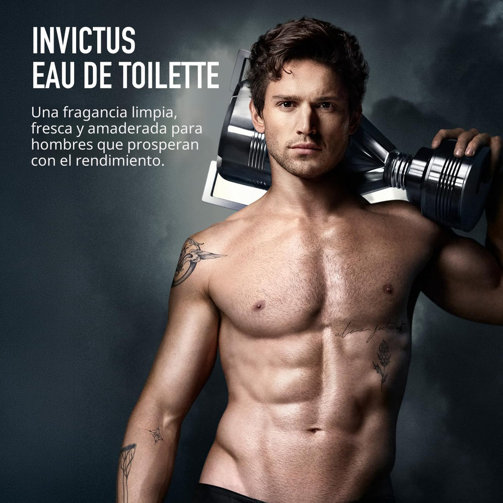 Rabanne Invictus Eau de Toilette - Colonia acuática amaderada de la...
