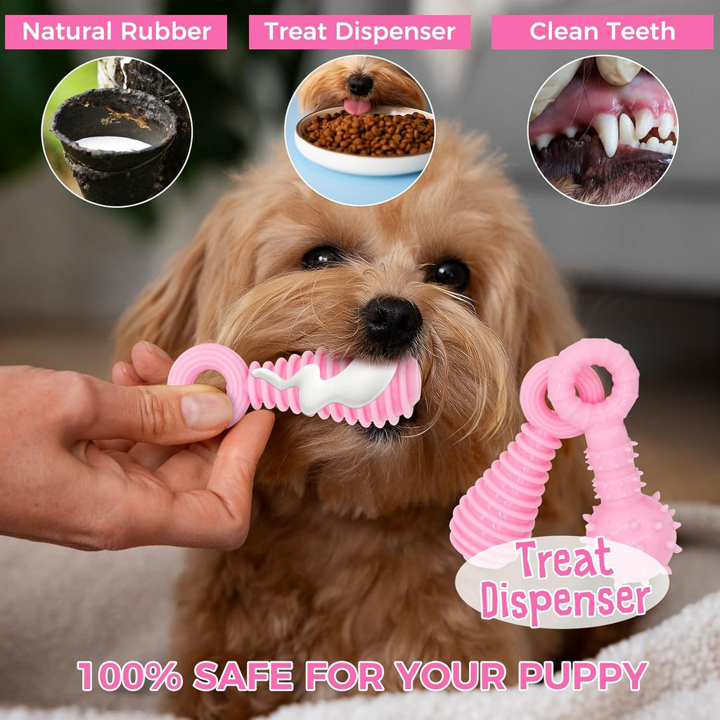 CGBD Juguetes para cachorros, paquete de 9 juguetes masticables par...