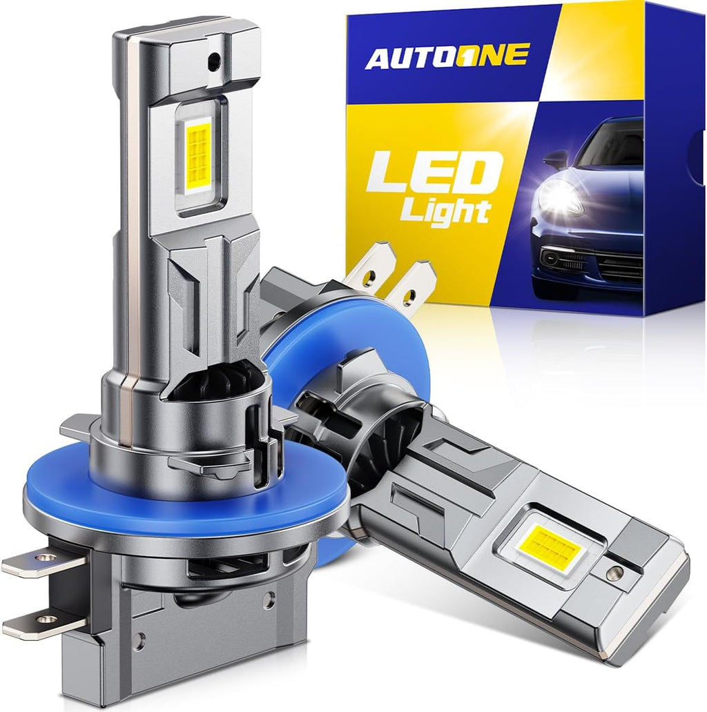 AUTOONE Bombillas LED H11B, 70000LM 6000K blanco frío, 14 veces bri...