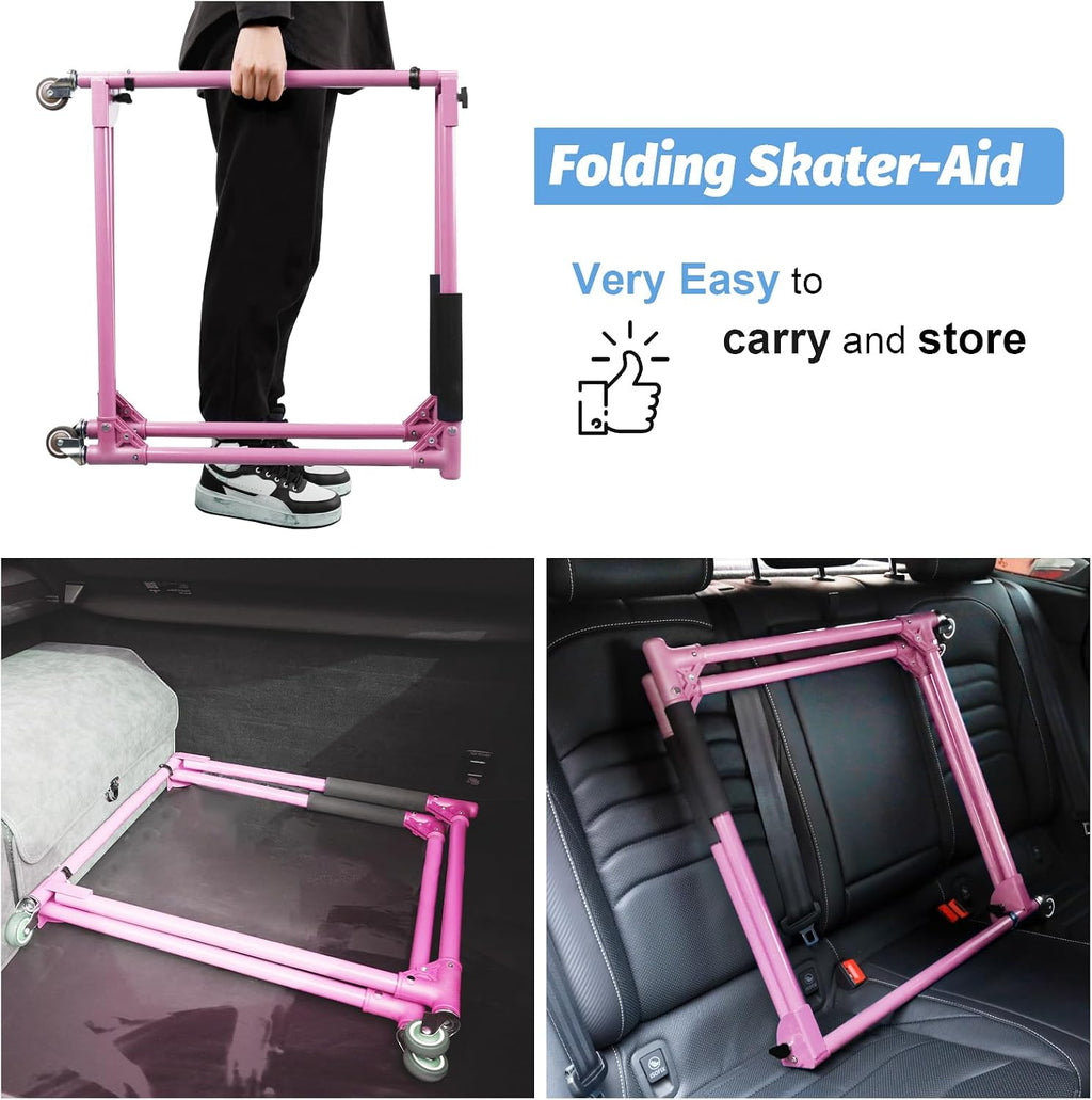 GanFindX Ayuda Plegable para Patinadores para Niños Patinaje sobre...