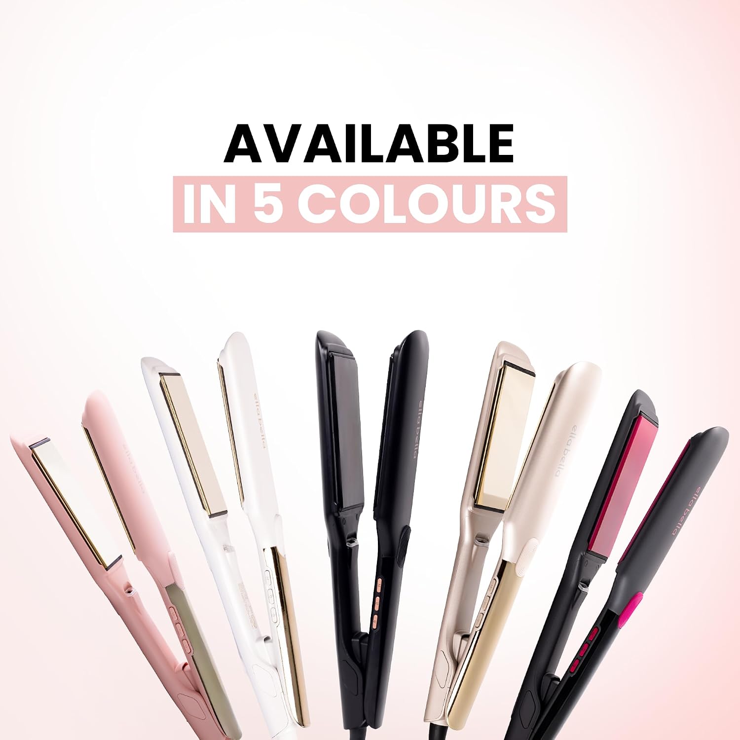 ELLA BELLA® Plancha de Pelo Plancha de Titanio Grande con Infrarroj...